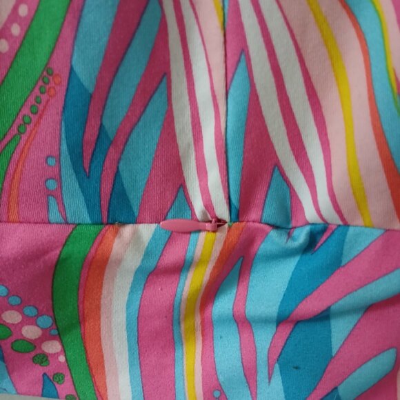 Lilly Pulitzer Women's Sz S Half Zip Track Jacket Polyester Colorful Long Sleeve - Picture 5 of 15